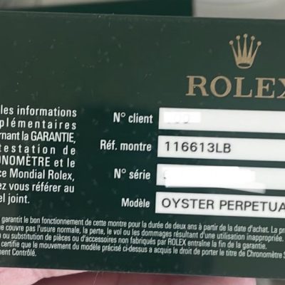 Rolex Submariner Date 116613LB 2016